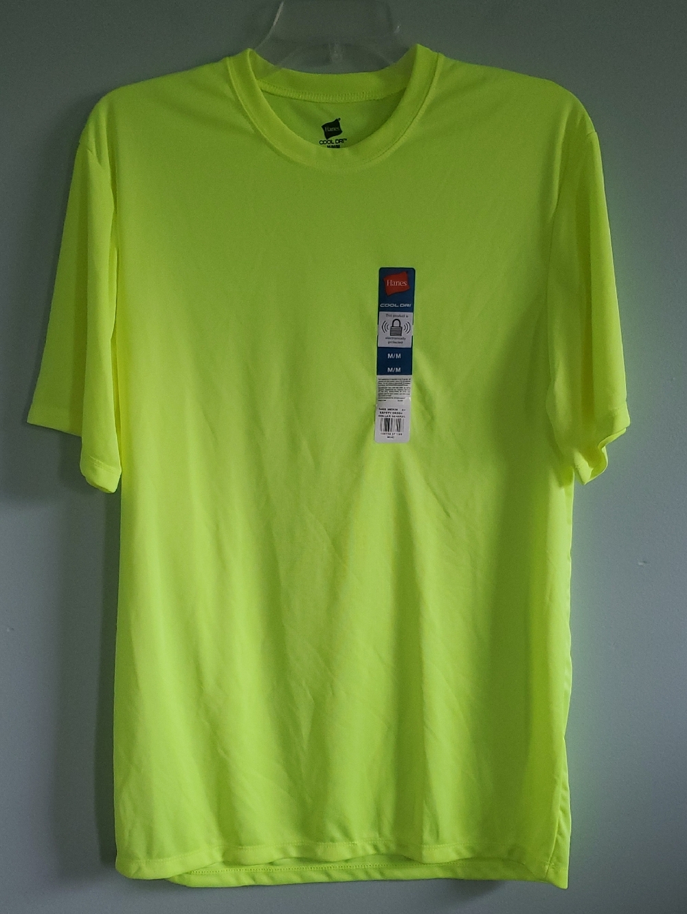 Hanes Neon Yellow Performance Short Sleeve Tee